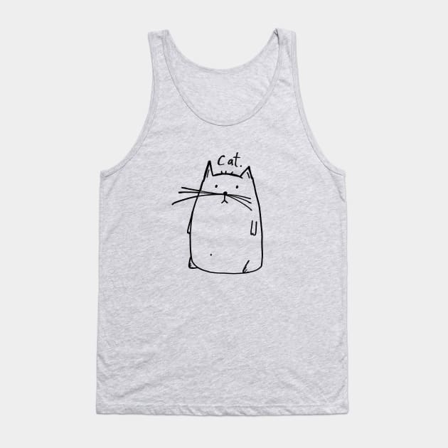 Just your basic cat Tank Top by witterworks